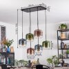 Lauden Hanglamp, Hanglamp Blauw, Groen, Duidelijk, Koperkleurig, 6-lichts Lauden Hanglamp, Hanglamp Blauw, Groen, Duidelijk, Koperkleurig, 6-lichts