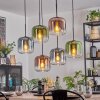 Lauden Hanglamp, Hanglamp Blauw, Groen, Duidelijk, Koperkleurig, 6-lichts Lauden Hanglamp, Hanglamp Blauw, Groen, Duidelijk, Koperkleurig, 6-lichts