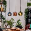 Koyoto Hanglamp, Kogellampje, Hanglamp Natuurlijke kleuren, Zwart, 3-lichts