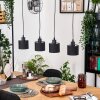 Bassagoda Hanglamp, Hanglamp Natuurlijke kleuren, Zwart, 4-lichts