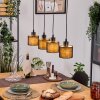 Bassagoda Hanglamp, Hanglamp Natuurlijke kleuren, Zwart, 4-lichts