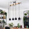 Bassagoda Hanglamp, Hanglamp Natuurlijke kleuren, Zwart, 4-lichts