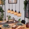 Barcos Hanglamp, Hanglamp Natuurlijke kleuren, Zwart, 4-lichts