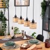 Barcos Hanglamp, Hanglamp Natuurlijke kleuren, Zwart, 4-lichts