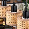Barcos Hanglamp, Hanglamp Natuurlijke kleuren, Zwart, 4-lichts