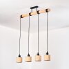 Bongal Hanglamp, Hanglamp Natuurlijke kleuren, Zwart, 4-lichts Bongal Hanglamp, Hanglamp Natuurlijke kleuren, Zwart, 4-lichts