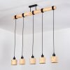 Cavaca Hanglamp, Hanglamp Natuurlijke kleuren, Zwart, 5-lichts Cavaca Hanglamp, Hanglamp Natuurlijke kleuren, Zwart, 5-lichts