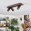 Dalan Plafondlamp, Plafondspot LED Natuurlijke kleuren, Zwart, 3-lichts