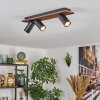 Dalan Plafondlamp, Plafondspot LED Natuurlijke kleuren, Zwart, 3-lichts