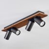 Dalan Plafondlamp, Plafondspot LED Natuurlijke kleuren, Zwart, 4-lichts