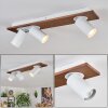 Dalan Plafondlamp, Plafondspot LED Natuurlijke kleuren, Wit, 3-lichts
