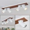 Dalan Plafondlamp, Plafondspot LED Natuurlijke kleuren, Wit, 4-lichts