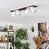 Dalan Plafondlamp, Plafondspot LED Natuurlijke kleuren, Wit, 4-lichts