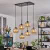 Koyoto Hanglamp, Kogellampje, Hanglamp Amber, 6-lichts