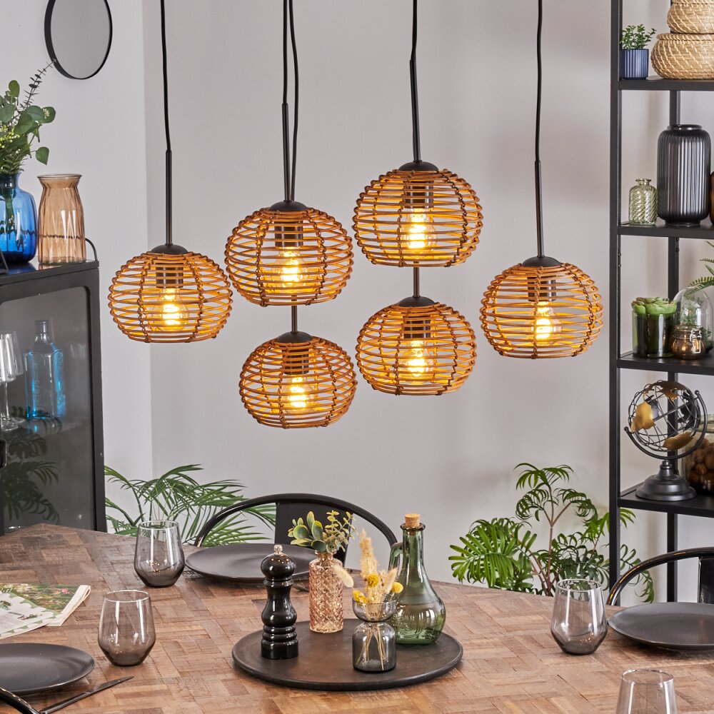 Mulstrand Hanglamp, Hanglamp Natuurlijke kleuren, 6-lichts main product photo
