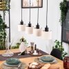 Bassagoda Hanglamp, Hanglamp Natuurlijke kleuren, Zwart, 4-lichts