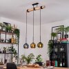 Koyoto Hanglamp, Kogellampje, Hanglamp Natuurlijke kleuren, Zwart, 3-lichts Koyoto Hanglamp, Kogellampje, Hanglamp Natuurlijke kleuren, Zwart, 3-lichts