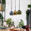 Koyoto Hanglamp, Kogellampje, Hanglamp Natuurlijke kleuren, Zwart, 3-lichts Koyoto Hanglamp, Kogellampje, Hanglamp Natuurlijke kleuren, Zwart, 3-lichts