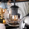 Koyoto Hanglamp, Kogellampje, Hanglamp Natuurlijke kleuren, Zwart, 4-lichts