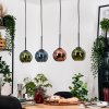 Koyoto Hanglamp, Kogellampje, Hanglamp Natuurlijke kleuren, Zwart, 4-lichts
