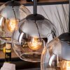 Koyoto Hanglamp, Kogellampje, Hanglamp Natuurlijke kleuren, Zwart, 4-lichts