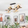 Ripoll Plafondlamp, Kogellampje Goud, Zwart, 8-lichts