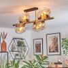 Ripoll Plafondlamp, Kogellampje Goud, Zwart, 8-lichts