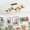 Ripoll Plafondlamp, Kogellampje Goud, Zwart, 8-lichts