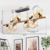 Ripoll Plafondlamp, Kogellampje Goud, Zwart, 8-lichts