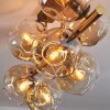 Ripoll Plafondlamp, Kogellampje Goud, Zwart, 8-lichts