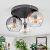 Koyoto Plafondlamp, Kogellampje 30 cm Amber, Duidelijk, Rookkleurig, 3-lichts Koyoto Plafondlamp, Kogellampje 30 cm Amber, Duidelijk, Rookkleurig, 3-lichts