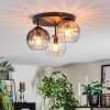 Koyoto Plafondlamp, Kogellampje 30 cm Amber, Duidelijk, Rookkleurig, 3-lichts Koyoto Plafondlamp, Kogellampje 30 cm Amber, Duidelijk, Rookkleurig, 3-lichts