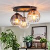 Koyoto Plafondlamp, Kogellampje 30 cm Amber, Duidelijk, Rookkleurig, 3-lichts Koyoto Plafondlamp, Kogellampje 30 cm Amber, Duidelijk, Rookkleurig, 3-lichts