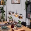 Koyoto Hanglamp, Kogellampje, Hanglamp Natuurlijke kleuren, Zwart, 4-lichts Koyoto Hanglamp, Kogellampje, Hanglamp Natuurlijke kleuren, Zwart, 4-lichts