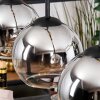Koyoto Hanglamp, Kogellampje, Hanglamp Natuurlijke kleuren, Zwart, 4-lichts