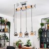Koyoto Hanglamp, Kogellampje, Hanglamp Natuurlijke kleuren, Zwart, 4-lichts