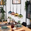 Koyoto Hanglamp, Kogellampje, Hanglamp Natuurlijke kleuren, Zwart, 4-lichts