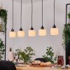 Bassagoda Hanglamp, Hanglamp Natuurlijke kleuren, Zwart, 5-lichts