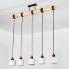 Bassagoda Hanglamp, Hanglamp Natuurlijke kleuren, Zwart, 5-lichts