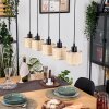 Sabadim Hanglamp, Hanglamp Natuurlijke kleuren, Zwart, 5-lichts