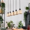 Sabadim Hanglamp, Hanglamp Natuurlijke kleuren, Zwart, 5-lichts