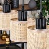 Sabadim Hanglamp, Hanglamp Natuurlijke kleuren, Zwart, 5-lichts