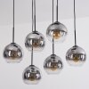 Koyoto Hanglamp, Kogellampje, Hanglamp Duidelijk, Rookkleurig, 6-lichts