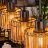 Cando Hanglamp, Hanglamp Natuurlijke kleuren, Zwart, 5-lichts