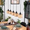 Barcos Hanglamp, Hanglamp Natuurlijke kleuren, Zwart, 5-lichts