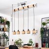Barcos Hanglamp, Hanglamp Natuurlijke kleuren, Zwart, 5-lichts