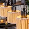 Bongal Hanglamp, Hanglamp Natuurlijke kleuren, Zwart, 5-lichts