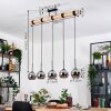 Koyoto Hanglamp, Kogellampje, Hanglamp Natuurlijke kleuren, Zwart, 5-lichts
