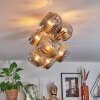 Ripoll Plafondlamp, Kogellampje Goud, Zwart, 8-lichts