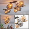 Ripoll Plafondlamp, Kogellampje Goud, Zwart, 8-lichts